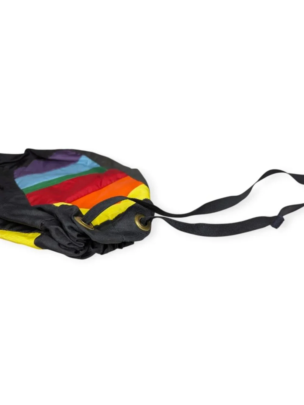 OP Ocean Pacific Rainbow Stripe Nylon Drawstring Bag 18